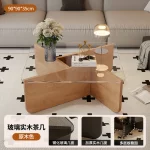 Aesthetic Coffee Table Elegant Design Glam Modern Side Table Space Premium Saving Vintage Sedentary Table Home Furniture - Image 12