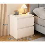 Bedside table Bedroom Home Modern simple bedroom Simple heightening Bedside small cabinet Storage drawer cabinet - Image 10