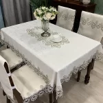 Tablecloth Rectangle Luxury Embroidery Lace Round Table Cover Flower Elegant Table JuppeTable Dining Cloth Table Flag Towels - Image 5