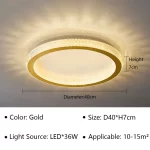 Modern Simplicity Nordic Luxury Disc-shaped LED Home Ceiling Lights Art Hot Bending Lamps for Living Room Decoration Chandelier - Image 12