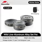 Naturehike Outdoor Tableware Pot Frying Pan Kettle Aluminum Alloy Ultralight Portable Kitchenware Camping Cookware Picnic Kettle - Image 10