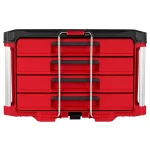 Bedroom Sets-4 Drawer Tool Organizer Box Portable Plastic Storage Case with Handle for Hardware Parts - Image 2