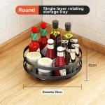 Rotatable Kitchen Storage Rack kitchen Accessories Spice Storage Rack Clean Storage 360 Degrees Rotatable Organizer Turntable - Image 12