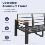 Aoxun Aluminum Patio Furniture Set 4/5/7 Seats, Oversized Outdoor Sectional with Washable Thick Cushions, Coffee Table - Image 5