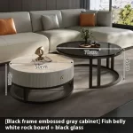 Round Unique Coffee Tables Waterproof Modern Simple Metal Coffee Tables Aesthetic Organizer Muebles De La Sala Home Decoration - Image 36