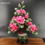 Creative Jade Simulation Peony Flower Ornaments Fake Flower Bonsai Living Room Decoration Table Decor Crafts Home Accessories - Image 6