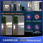 LED Wall Sconces Modern Indoor Outdoor Lamp, Waterproof Wall Mount Lights Living Room Hallway Bedroom Decor Indoor Wall Lighting - Image 5