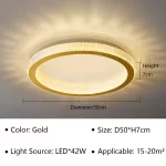 Modern Simplicity Nordic Luxury Disc-shaped LED Home Ceiling Lights Art Hot Bending Lamps for Living Room Decoration Chandelier - Image 8