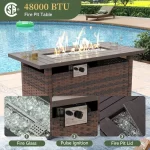 Aoxun 6/7/8/11 Piece Patio Furniture Set Wicker Rattan Outdoor Sectional Sofa Set with Coffee Table - Image 4