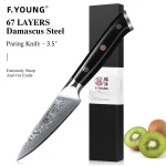 F.YOUNG Professional Kitchen Knives Damascus Steel Japanese Chef Knife Slicer Sashimi Utility Fruit Cooking Kitchenware Utensils - Image 17