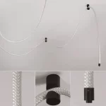 Italy Creative Weaving Hose Ceiling Lamp Bedroom Living Room Restaurant Coffee Shop Atmosphere Chandelier Home Decor Lighting - Image 4