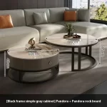 Round Unique Coffee Tables Waterproof Modern Simple Metal Coffee Tables Aesthetic Organizer Muebles De La Sala Home Decoration - Image 39