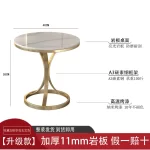 Round Side Small Coffee Tables Italian Luxury Mid Century Marble Corner Coffee Tables Nordic Vintage Living Room Furniture - Image 14