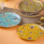 Ceramic Flat Plate Household Palace Style Jingdezhen Enamel Main Dining Plate Chinese Bone China Dessert Plate Tableware - Image 3