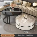 Modern Round Coffee Tables Metal Nordic Glam Minimalist Coffee Tables Simple Decor Mesa Auxiliar Salon Living Room Furniture - Image 19