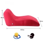 Portable S-shaped Love Position Labor-saving Sitting Inflatable Sofa Bed Yoga Chaise Lounge For Garden Bedroom Folding Furniture - Image 12