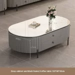 Modern Decorative Coffee Tables Luxury Decor Metal Minimalist Coffee Tables Unique Oval Stolik Kawowy Living Room Furniture - Image 20