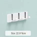 Foldable Coat Rack Wall Hanger Shelves Steel Shelf Behind Door Hooks Clothes Organizer Towel Rack Key Storage Bathroom Furniture - Image 12