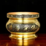 Metal incense burner Buddha tool Backflow fragrance Censer Buddhist Hall pray church  tea light burner the god of wealth - Image 4