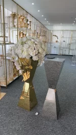 Stainless Steel Flower Stands Vases, Wedding Table Centerpieces, Road Lead, Party Decoration, 1Pc, 2Pcs, 5  6  10Pcs - Image 2