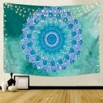 Indian Mandala Wall Hanging Tapestry Psychedelic Bohemian Home Decoration Aesthetic Living Room Background Cloth Beach Yoga Mat - Image 6