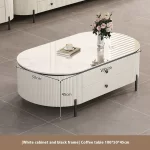 Modern Decorative Coffee Tables Luxury Decor Metal Minimalist Coffee Tables Unique Oval Stolik Kawowy Living Room Furniture - Image 9