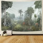 Tropical rainforest tapestry European style jungle wall hanging living room tapestry home wall decoration bed sheets picnic mats - Image 11