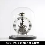 Luxury Mechanic Metal Desk Clock Living Room Table Clock Work Office Aesthetic Clocks Nordic Interior Decoration Accessories - Image 12