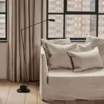Modern Minimalist Floor Lamp Creative Bedroom Room Office Light Minimalist Study Eye Protection Reading Black Standing Light - Image 3