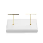 Oirlv Jewelry Display Tray White Ring Earring Display Jewelry Tray Leather Jewelry Trays Bangle Bracelet Necklace Display Trays - Image 12