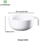 White Round Coffer Mug Kitchenware 100% Melamine Water Cup Restaurant Tableware Imitation Porcelain Dinnerware - Image 8
