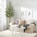 1Pc/2Pcs Artificial Olive Tree 4ft / 5ft / 6ft, Large Artificial Plants Fake Plastic Plants in Pot for Home Bedroom Decor - Image 6