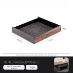 Wooden Storage Box Office Desktop Storage Tray Modern Multifunctional Square Organize Boxes Computer Storage Rack Accessories - Image 9
