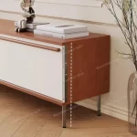 Vintage Solid Wood Tv Stand Nordic Drawers Living Room Storage Tv Cabinet Wall Design Minimalism Home Furniture Gabinete HQ40 - Image 4