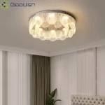 Modern Simplicity Luxury Stainless Steel Circle LED Home Ceiling Lights Art Painting Lamps for Living Room Decoration Chandelier - Image 2