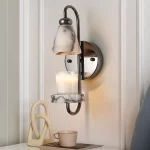 Modern Luxury Marble Wall Sconce Candle Holder Natural Stone Wall Lamp for Bedroom Living Room Home Decor Bedside Lighting - Image 3
