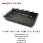 6~10 inch Detroit Style Pizza Pan Deep Dish Pizza Pan, Pizza Pan, Square Baking Pan, Bakeware Kitchenware, Aluminum - Image 13
