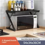 Kitchen Storage Rack Countertop Spice Oven Microwave Shelf Desktop Organizer Accessories European Style 3 Layers No Drilling - Image 15