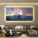 Digital perpetual calendar electronic clock hanging watch decoration artist uses restaurant clock wall hanging light - Image 3