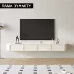 Suspension Tv Stand Cream Wind Modern Minimalist Small House Hanging Living Room Light Luxury Wall-Mounted Tv Stand - Image 4