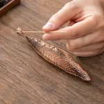 Creative Long Leaf Incense Burner Stick Holder Line Incense Plate Base Sandalwood Tray Temples Yoga Studios Home Decoration - Image 3