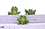YES 1-2Pcs 3D Craft Resin Creative Thinking Reading Frog Model Figurine Home Office Tabletop Decor Gift Birthday Present - Image 6