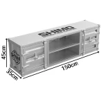Industrial Storage Tv Stand Unique Eclectic Modern Luxury Tv Stand Aesthetic Trendy Mueble Para Televisor Room Furniture - Image 17