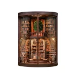 DIY Smart Tree Ring Bookshelf Book Stand Handmade Assembly Wooden Miniature Model DIY Assembly Toy - Image 7