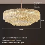 Crystal Rectangle Big Ceiling Lights LED Ceiling Chandelier Living Room Led Lamparas Para Techo Lighting for Lustre Home Decor - Image 11