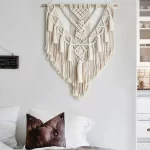 Macrame Woven Wall Hanging Boho Home Chic Bohemian Geometric Art Decor Beautiful Apartment Dorm Room Decoration Tapestry - Image 3