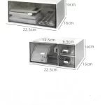 Desktop Storage Box with Drawer-Style Stacking Feature for Student Cosmetics, Office Stationery, Pens, Transparent Acrylic Desk - Image 5