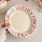 Party Red Design Dinner Set Plates European Style Elegant Round Plates Dinner Sets Ceramic Luxury Vaisselle Kitchen Dishes - Image 3