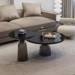 Italian Trendy Coffee Tables Round Classic Luxury Modern Design Coffee Tables Premium Aesthetic Table Basse Furniture For Home - Image 6