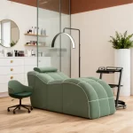 Modern Compressed Sofa Facial Bed Set for Living Room Hotel Use Minimalist Style Sponge Filled Vacuum Fabric Lash Bed - Image 3